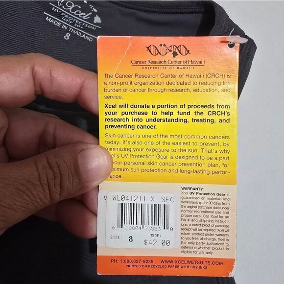 Xcel Women's Premium Stretch Tank Top UV Protection Size 8 - Picture 2 of 9